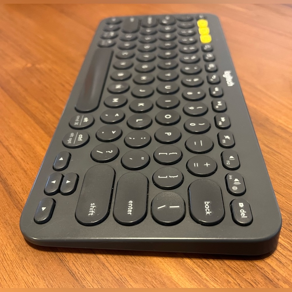 Logitech K380 Multi-Device Bluetooth Scissor Keyboard in Gray Needs New Home